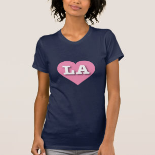 LA Pink Heart - I Liebe LA T-Shirt