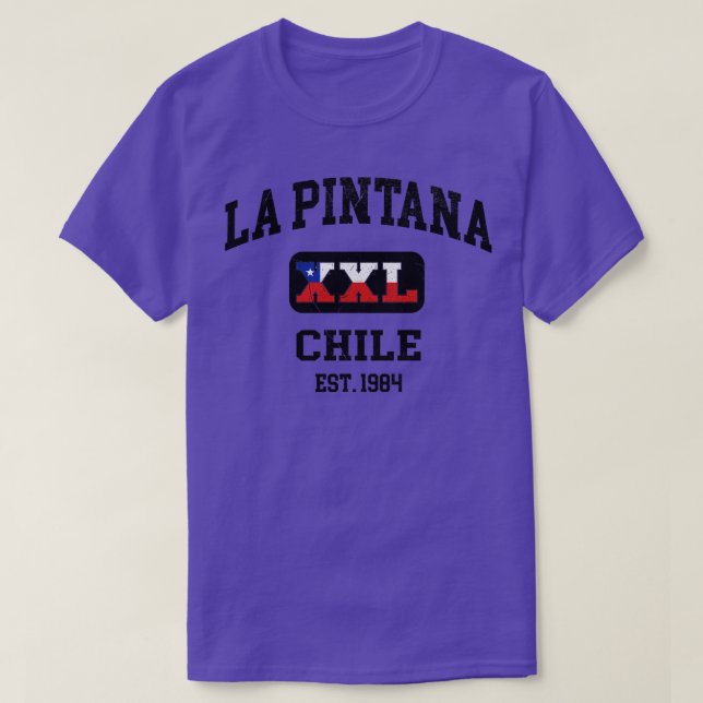 La Pintana Chile XXL Athletic Design T-Shirt (Design vorne)