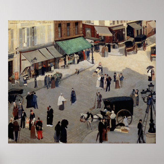 La Place Pigalle, Paris, 80er Poster (Vorne)