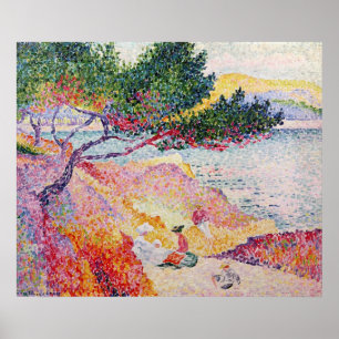 La Plage de Heilig-Clair, 1906-07 Poster