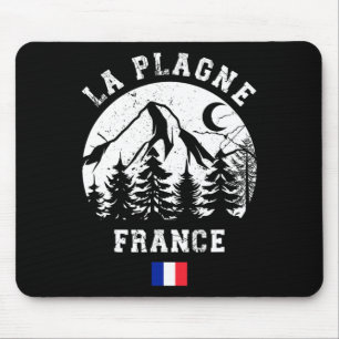 La Plagne Frankreich Alpen Ski Resort Alpin Skipas Mousepad
