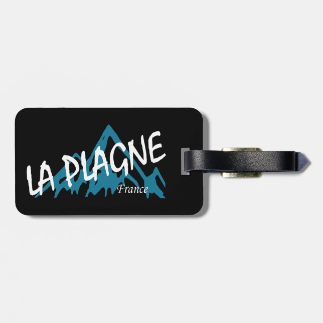 La Plagne Frankreich Berge Gepäckanhänger (Rückseite horizontal)