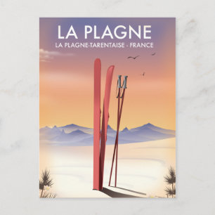 La Plagne, La Plagne-Tarentaise, Frankreich Skipla Postkarte
