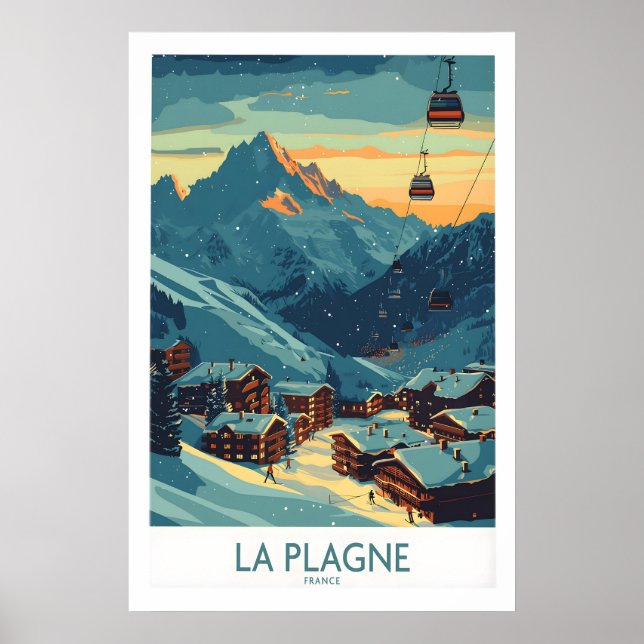 La Plagne Poster Frankreich 1 (Vorne)