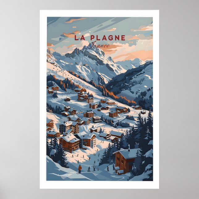 La Plagne Ski Poster 1 (Vorne)