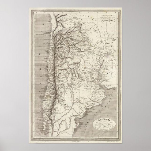 La Plata und Chile Poster (Vorne)