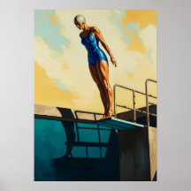 LA PLONGEUSE D'AZUR (Der Azure Diver) - Original A