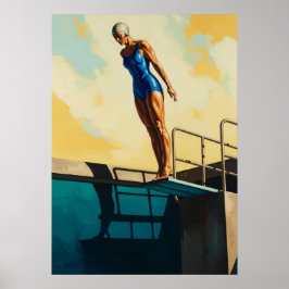 LA PLONGEUSE D'AZUR (Der Azure Diver) - Original A Poster