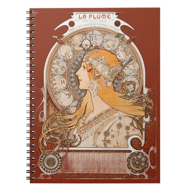 La Plume Zodiac – Himmelsastrologie-Journal Notizblock (Vorderseite)