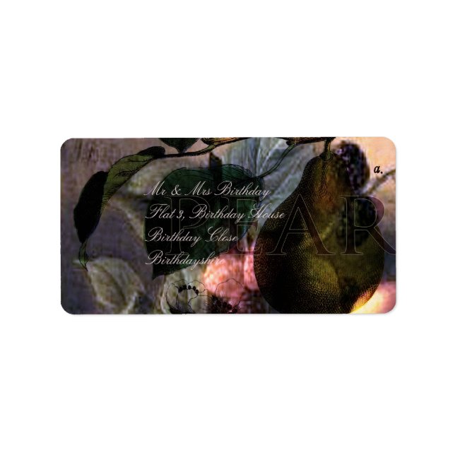 La Poire #2 Adressaufkleber (Vorne)