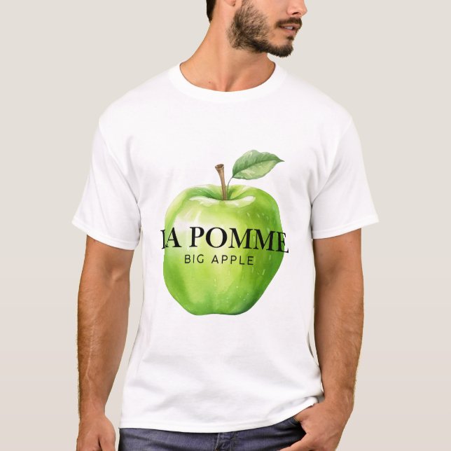 La pomme, big apple T-Shirt (Vorderseite)