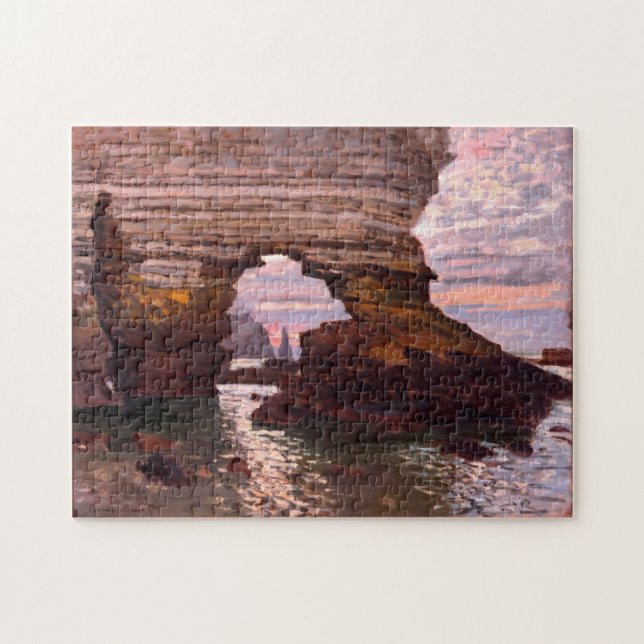La Porte d'Amont, Étretat Monet Fine Art Puzzle (Horizontal)