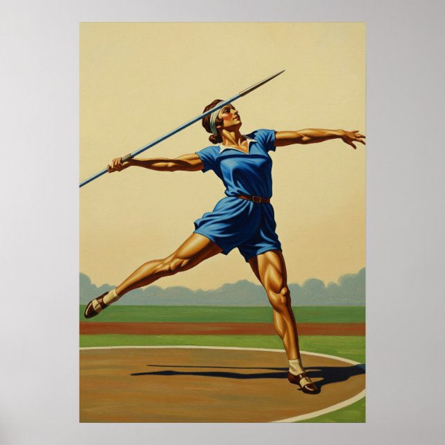 LA POUSSÉE DU JAVELOT (Der Staub des Javelins) Poster (Vorne)