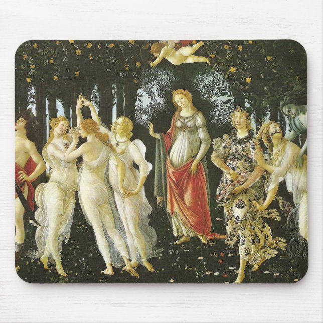 La Primavera durch Sandro Botticelli Mousepad (Vorne)