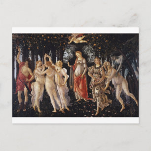 La Primavera (Frühjahr) von Sandro Botticelli Postkarte