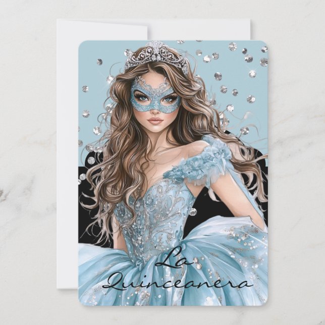 La Quinceanera Invitation Einladung (Vorderseite)