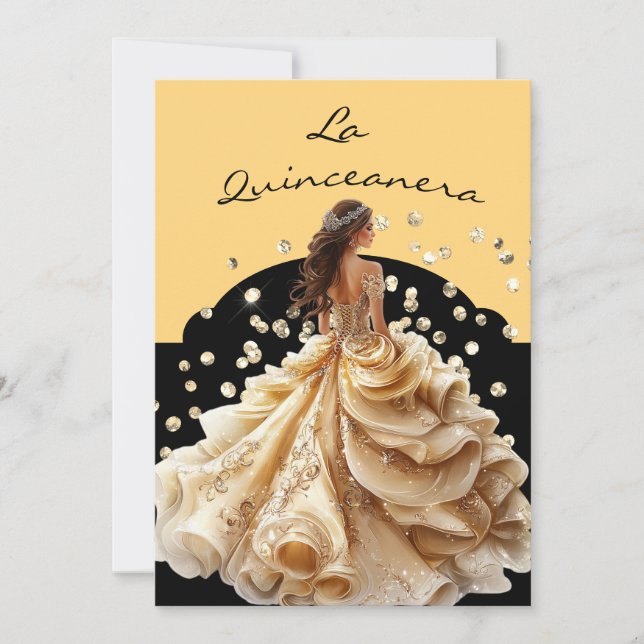 La Quinceanera Invitation Einladung (Vorderseite)