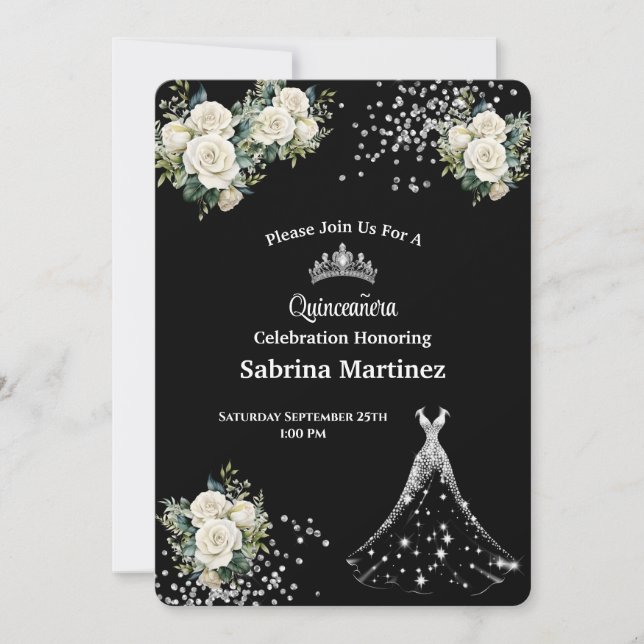 La Quinceanera Invitation Einladung (Vorderseite)