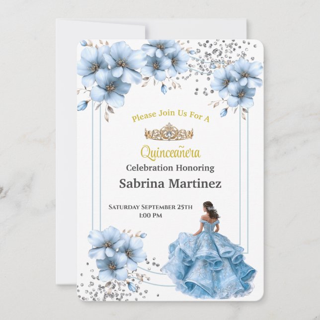 La Quinceanera Invitation Einladung (Vorderseite)