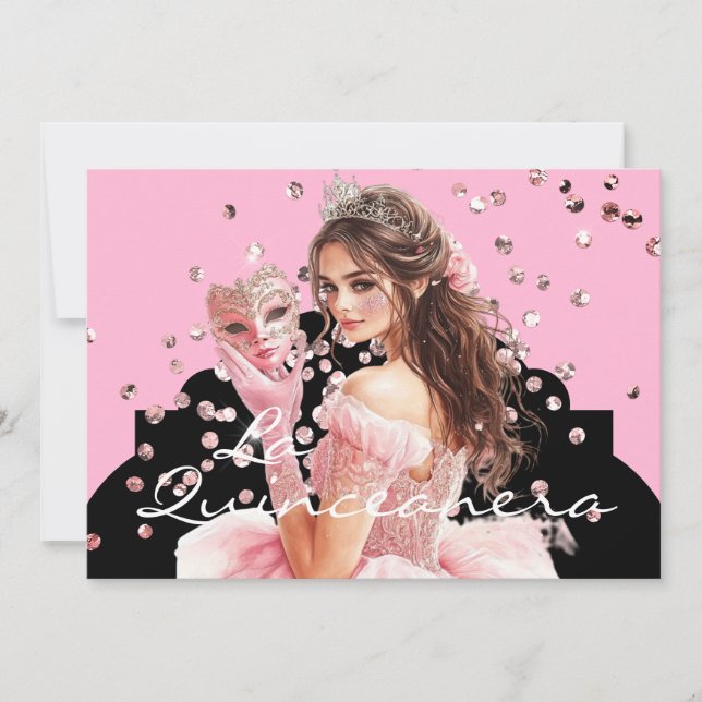 La Quinceanera Invitation Einladung (Vorderseite)
