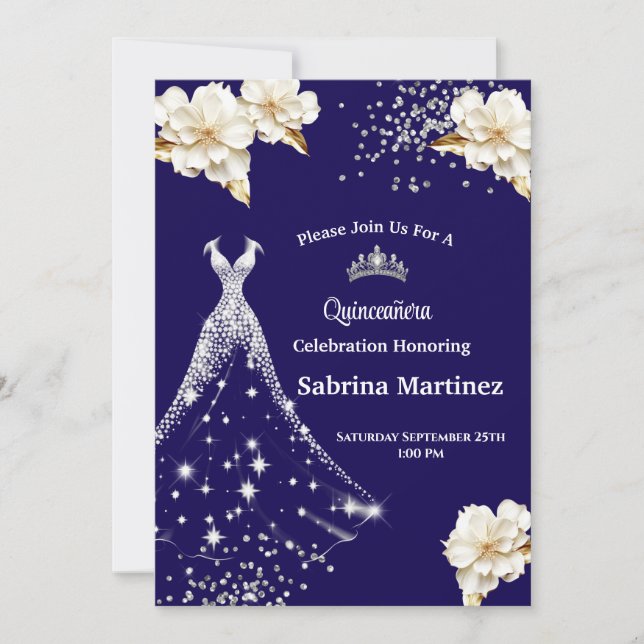 La Quinceanera Invitation Einladung (Vorderseite)