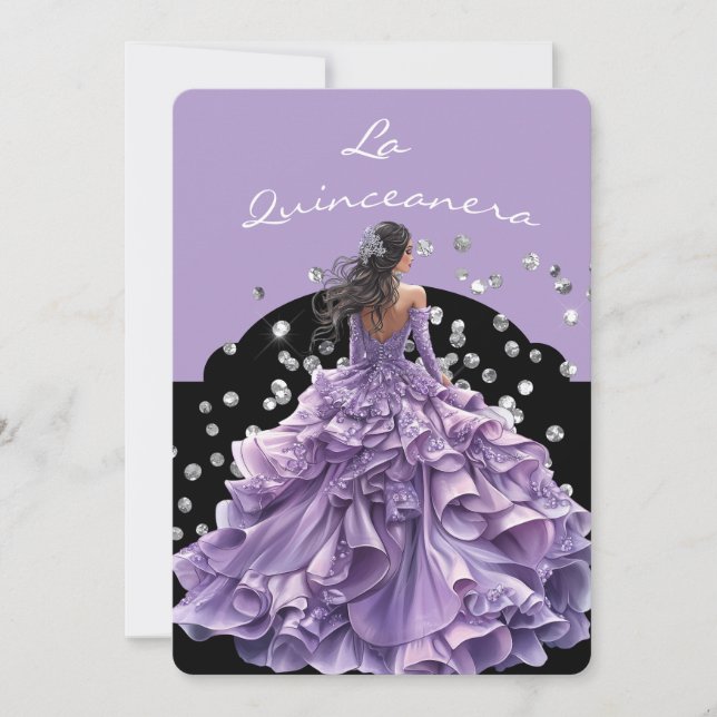 La Quinceanera Invitation Einladung (Vorderseite)