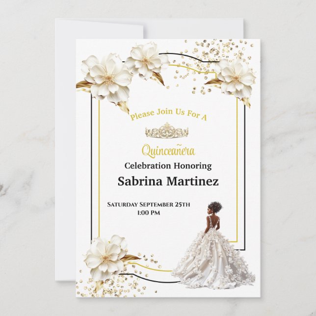 La Quinceanera Invitation Einladung (Vorderseite)