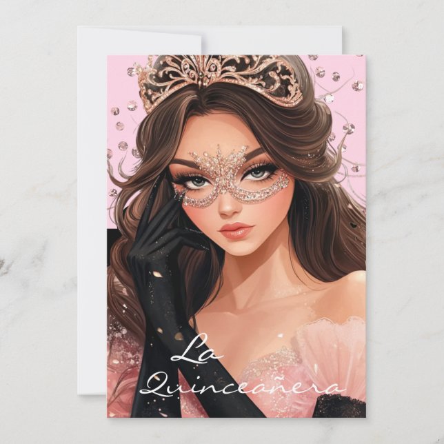 La Quinceanera Invitation Einladung (Vorderseite)