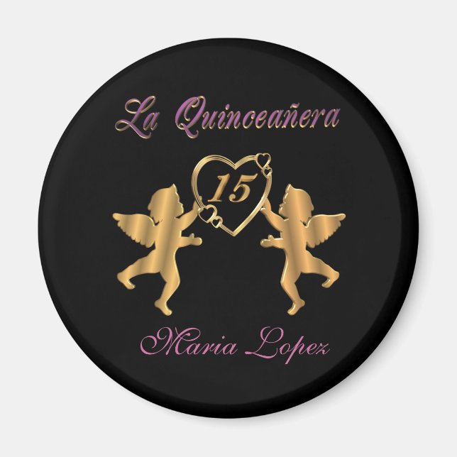 La quinceanera Magnet Geschenk für Gastgeschenk (Vorne)