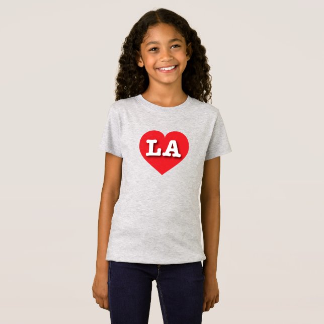 LA Red Heart - I Liebe LA T-Shirt (Vorne ganz)