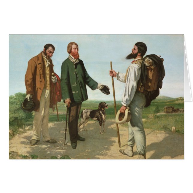 La Rencontre oder Bonjour Monsieur Courbet, 1854 (Vorderseite (Horizontal))
