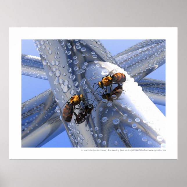 La rencontre - The meeting (blue version) Poster (Vorne)