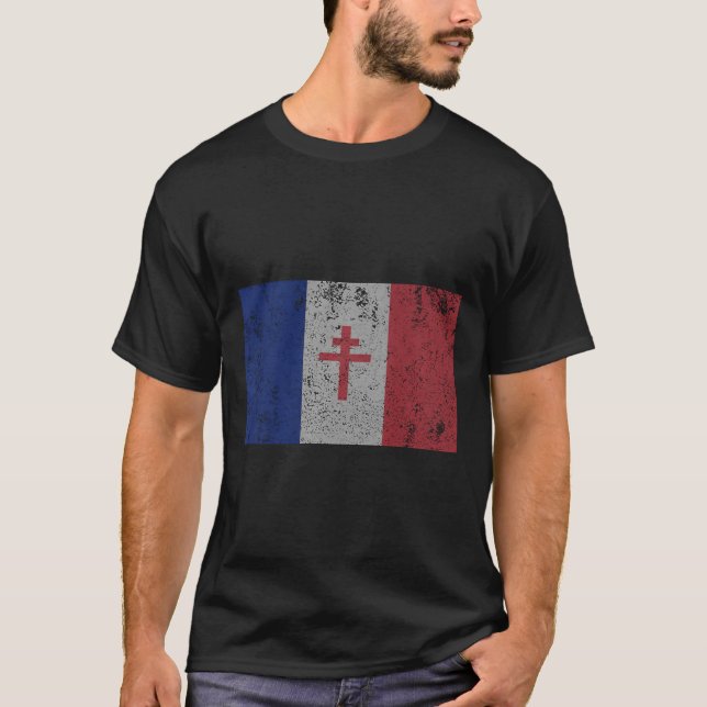 La Resistance - Die französische Flagge Frankreich T-Shirt (Vorderseite)