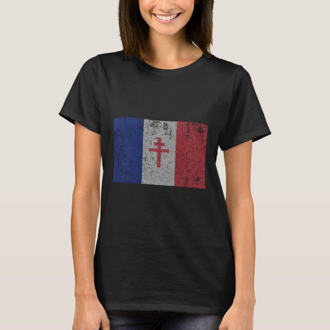 La Resistance - Die französische Flagge Frankreich T-Shirt (Vorderseite)