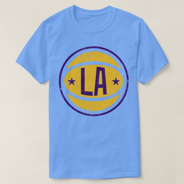 LA Retro Ball Black T-Shirt (Design vorne)