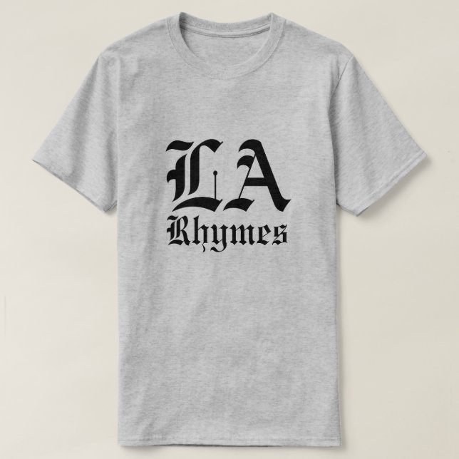 LA Rhymes T - Shirt (Design vorne)