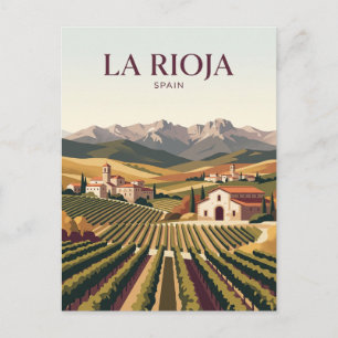 La Rioja Spanien Postkarte