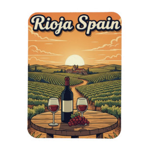 La Rioja Spanien Reise Magnet
