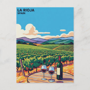 La Rioja Spanien Reise Postkarte