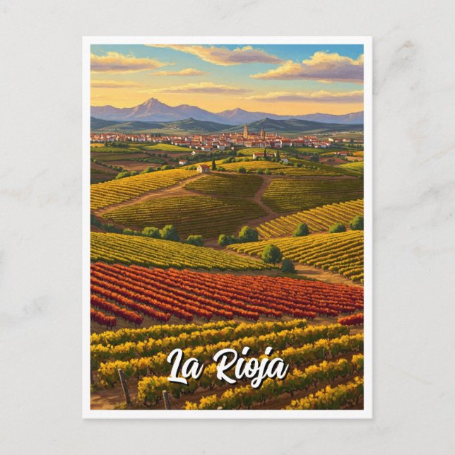 La Rioja Spanien Reisen Postkarte (Vorderseite)
