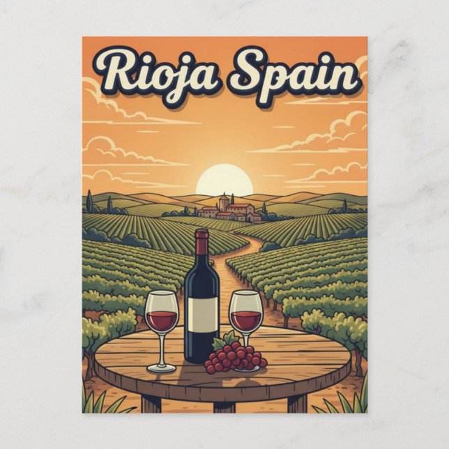 La Rioja Spanien Reisen Postkarte (Vorderseite)