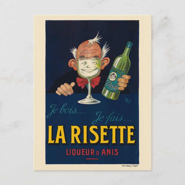 La Risette France Vintage Poster 1926 Postkarte (Vorderseite)