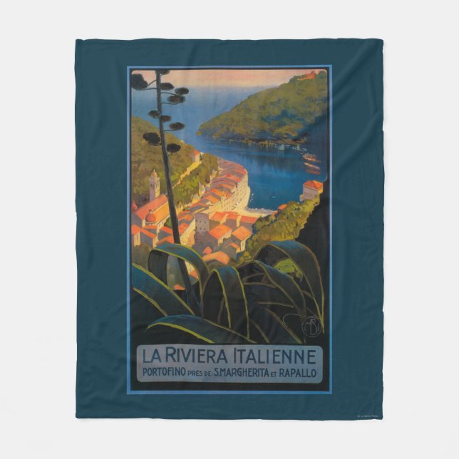 La Riviera Italienne Fleecedecke (Vorderseite)