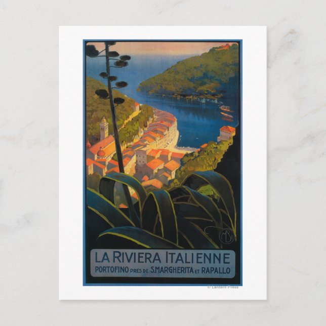 La Riviera Italienne Postkarte (Vorderseite)