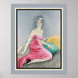 "La Robe Rose" von Kees van Dongen c.1919 Poster
