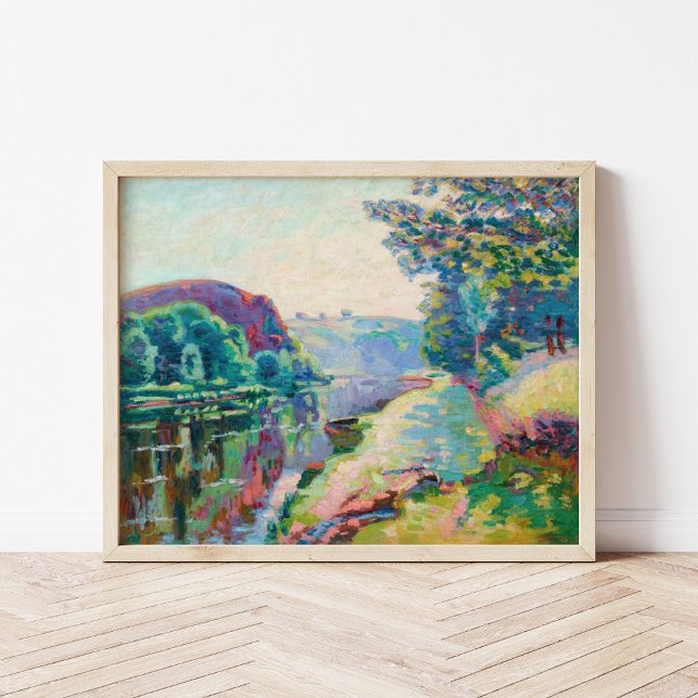 La Roche de l’Echo, Crozant | Armand Guillaumin Poster (Von Creator hochgeladen)