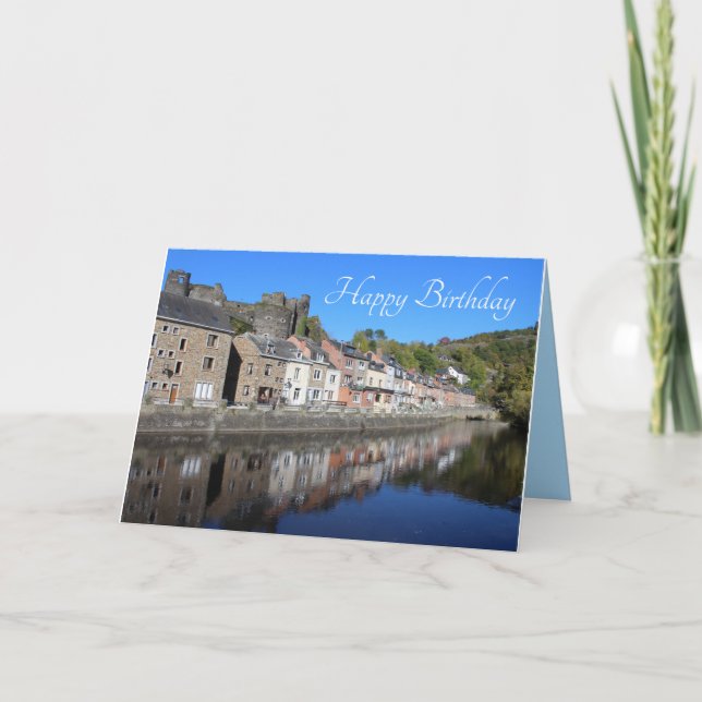 La Roche en Ardenne View, Belgium Birthday Karte (Vorderseite)