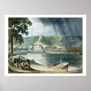 La Roche, from Views on the Seine, engraved by T Poster
