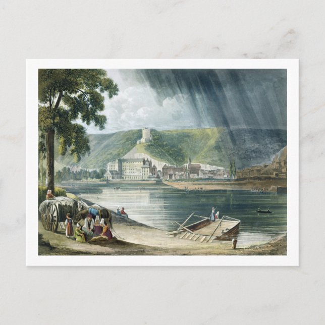La Roche, from Views on the Seine, engraved by T Postkarte (Vorderseite)