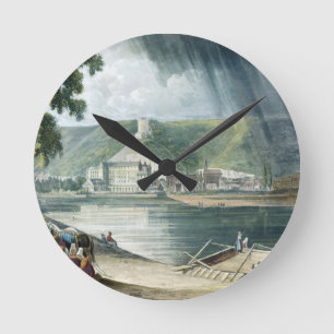 La Roche, from Views on the Seine, engraved by T Runde Wanduhr